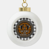 バイキングの勝利またはヴァルハラはアックスルーンズプレイドを越えた セラミックボールオーナメント (正面)