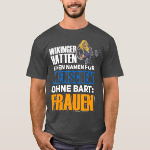 バイキングの北欧神話の人々ひげなし Tシャツ