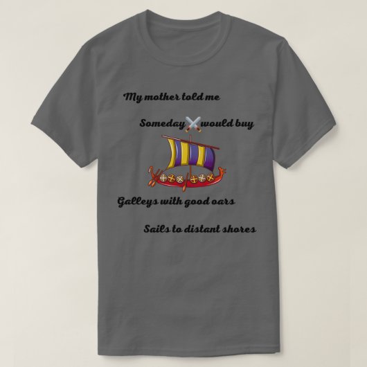 バイキングの厳選された詩 Tシャツ (デザイン正面)