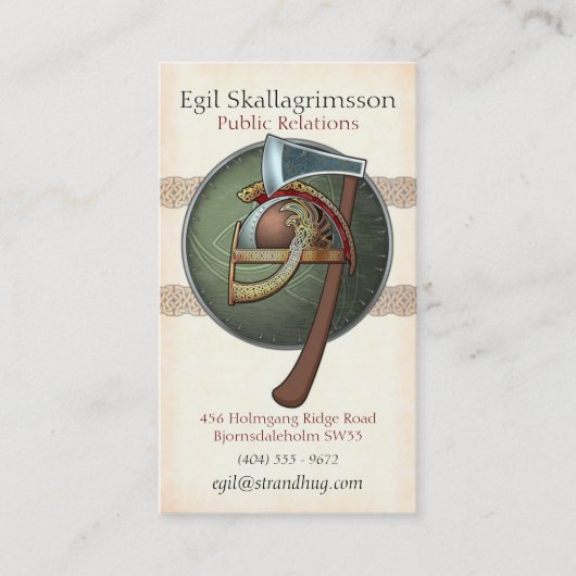 バイキングの名刺 名刺 (正面)