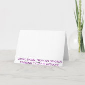 バイキングの夜明け カード (裏面)