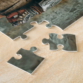 バイキングの女性がAmazon Vibeをチャネリング ジグソーパズル (側面)