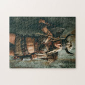 バイキングの女性がAmazon Vibeをチャネリング ジグソーパズル (横)