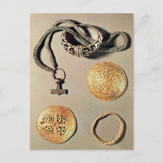 バイキングの宝石類TtoB LtoR ポストカード (正面)