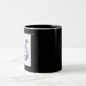 バイキングの年齢のvegvsirのアイスランドの魔法の横木のrune ツートーンマグカップ (中央)