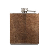 バイキングの戦士の革プリント フラスク (裏面)