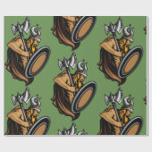 バイキングの戦士 ラッピングペーパー (フラット)