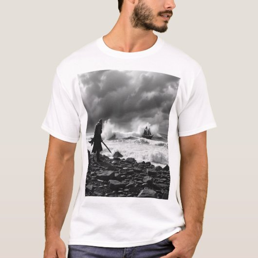 バイキングの最後のスタンド – Carcoa Art of Bravery Tシャツ (正面)