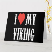 バイキングの服 ヴァレンタインギフト 彼女 女性 カード (黄色い花)