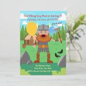 バイキングの父と風船の呼びかけパーティー 招待状 (スタンド正面)