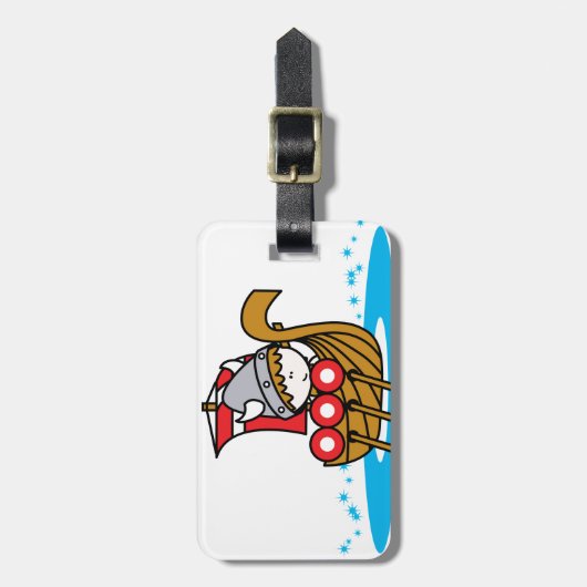 バイキングの男の子 ラゲッジタグ (正面縦)