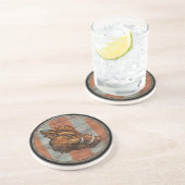 バイキングの盾-雄豚 コースター (側面)