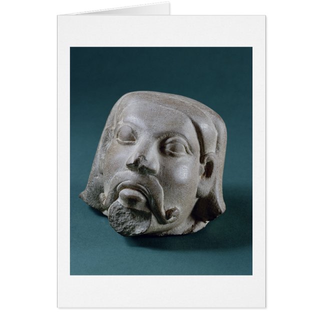 バイキングの砂岩の頭の外国人，サーナース， 3rd (正面)