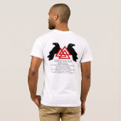 バイキングの祈りの言葉のワイシャツ Tシャツ (裏面フル)
