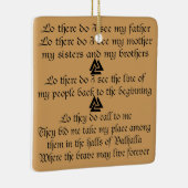 バイキングの祈りの言葉のValknut FB.com/USAPatriotGraphicsの© セラミックオーナメント (右)