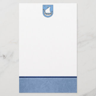 バイキングの船の紋章付き外衣 便箋