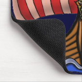 バイキングの船のmousepadのデザイン マウスパッド (コーナー)