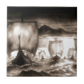 バイキングの船 タイル (正面)