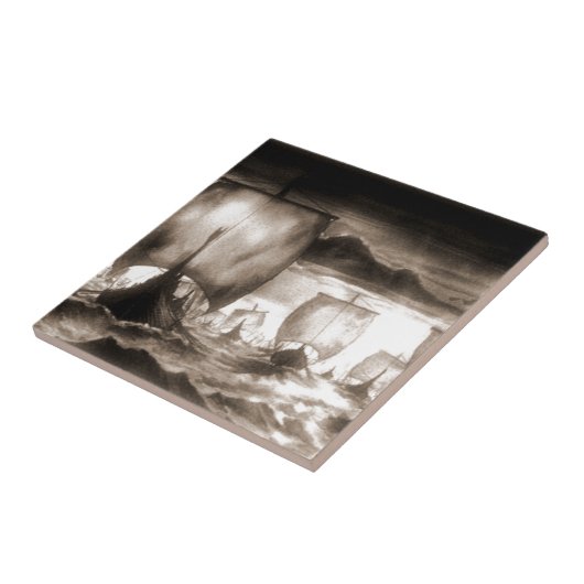 バイキングの船 タイル (側面)