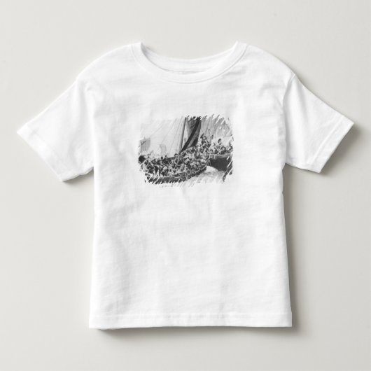 バイキングの船 トドラーTシャツ (正面)