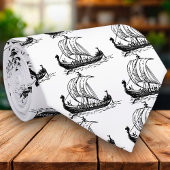 バイキングの船 ネクタイ