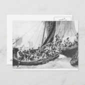 バイキングの船 ポストカード (正面/裏面)