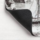 バイキングの船 マウスパッド (コーナー)