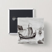 バイキングの船 缶バッジ (正面&裏面)