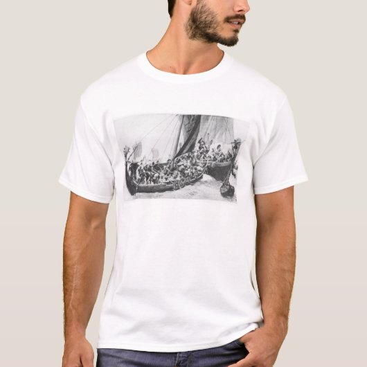 バイキングの船 Tシャツ (正面)