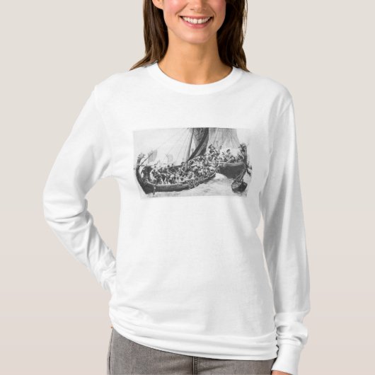 バイキングの船 Tシャツ (正面)