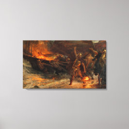 バイキングの葬儀(フランク・ディクシー) キャンバスプリント