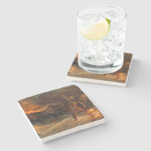 バイキングの葬儀(フランク・ディクシー) ストーンコースター (横)