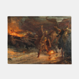 バイキングの葬儀(フランク・ディクシー) ドアマット