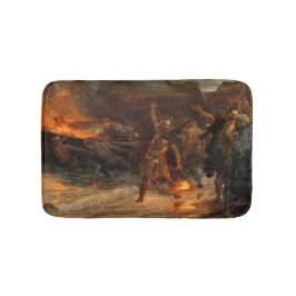バイキングの葬儀(フランク・ディクシー) バスマット