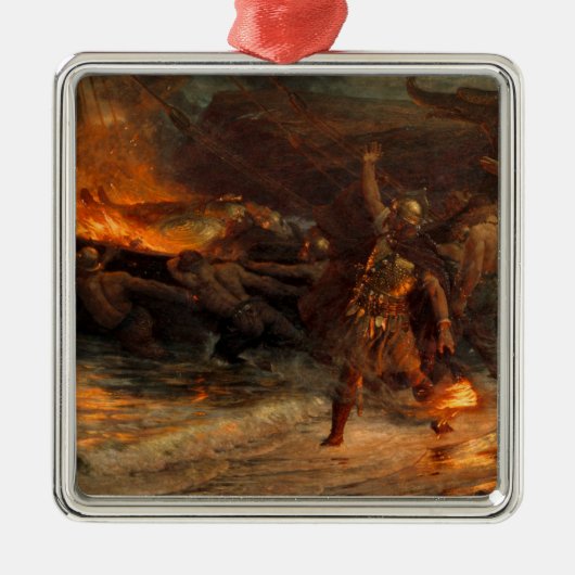 バイキングの葬儀(フランク・ディクシー) メタルオーナメント (正面)