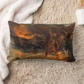 バイキングの葬儀(フランク・ディクシー) ランバークッション (ブランケット)