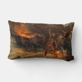 バイキングの葬儀(フランク・ディクシー) ランバークッション (裏面)