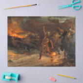 バイキングの葬儀(フランク・ディクシー) 薄葉紙 (クラフト)