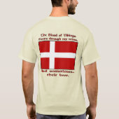 バイキングの血が流れる 静脈 時々ビール Tシャツ (裏面)
