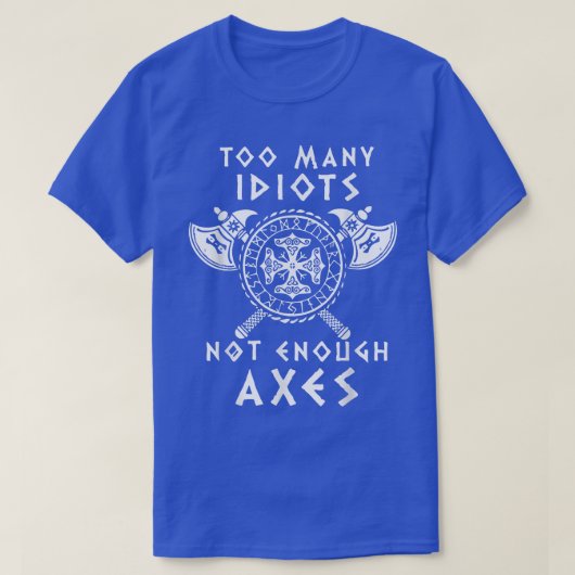 バイキングの設計が多すぎるためAes 6094 Tシャツ (デザイン正面)