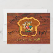 バイキングの誕生日の招待状 招待状 (正面)