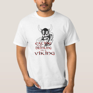 バイキングの饗宴のワイシャツ Tシャツ