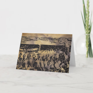 バイキングのHeimskringla Bardenの挨拶状 カード