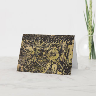 バイキングのHeimskringla Visundの挨拶状 カード