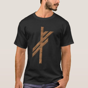 バイキングのrune -運-錆 tシャツ