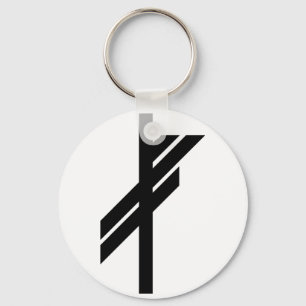 バイキングのRune -運-黒 キーホルダー