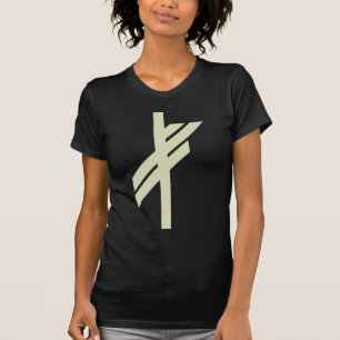 バイキングのRune -運-黒 Tシャツ