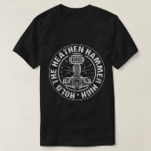 バイキングはハンマーを高く持つ Tシャツ (デザイン正面)