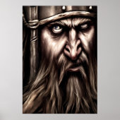 バイキングは君の行動を見る | AI Art ポスター (正面)