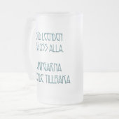 バイキングは微笑します フロストグラスビールジョッキ (正面左)